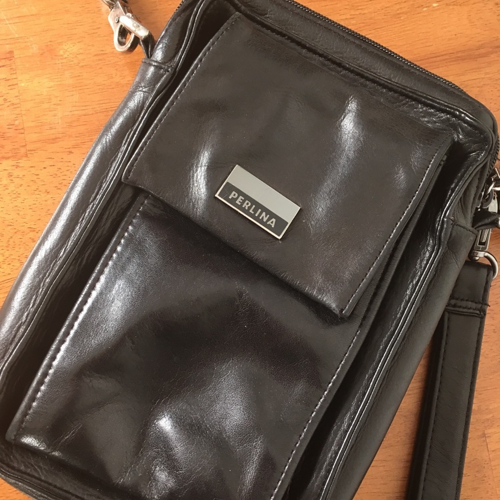 Perlina Leather Cross-Body Bag